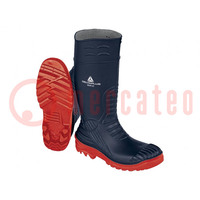 Boots; Size: 43; black-red; PVC; slip,cutting,perforation,impact