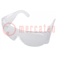 Gafas protectoras; Lente: transparente; Clase de protección: F