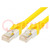 Patch cord; S/FTP; 6; sodrat; Cu; PUR; sárga; 8m; 26AWG; Erek: : 8