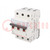 Circuit breaker; 400VAC; Inom: 6A; Poles: 3; for DIN rail mounting