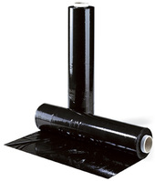 Handstretchfolie schwarz, 500mm breitx300lfm, 23µ, blickdichtes Material, ca. 3,47kg Rollengewicht