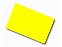 Plastikkarte - 86 x 54mm, 30mil, 0.76mm (blanko) - gelb - inkl. 1st-Level-Support