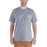 Workwear Pocket Shirt, Short Sleeve, heather grey, Größen: XS-2XL Version: S - Größe: S