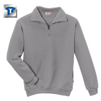 HAKRO Zip-Sweatshirt, mittelgrau, Größen: XS - XXXL Version: XL - Größe XL