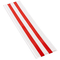 Novap Taktile Fußgänger Bodenleitstreifen mit 3 Streifen, Material: Polyurethan Version: 01 - Farbe: weiß/rot