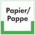 Papier / Pappe Abfallkennzeichnung - Textschild, PE-od. PP-Folie, 20x20 cm