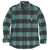 Carhartt Midweight Flannel L/S Plaid slate grün, langärmliges Baumwollhemd Version: 01 - Größe: S