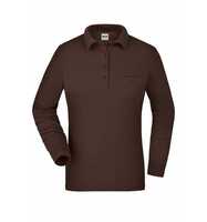 James & Nicholson Poloshirt langarm Damen JN865 Gr. 3XL brown