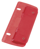 Taschenlocher 8cm rot Kunststoff