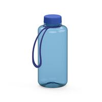 Artikelbild Drink bottle "Refresh" clear-transparent incl. strap, 1.0 l, translucent-blue/blue