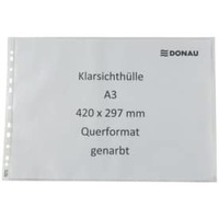 Klarsichthülle A3quer 120µm transparent DONAU 1762095-00