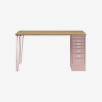 MultiDesk | 2 Stahlfüße, 1 MultiDrawer mit 8 Schüben