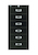 Schubladenschrank Eco, DIN A4, 6 Schubladen, Farbe schwarz