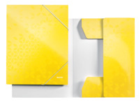 Eckspannermappe WOW, A4, Karton, gelb