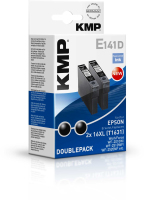 KMP E141D inktcartridge 2 stuk(s) Zwart