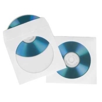 Hama CD Paper Sleeves, white, 50 pcs/Pack 1 discos Blanco