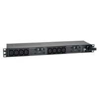 Tripp Lite PDUH32HV 7.7kW Single-Phase 200-240V Basic PDU, 10 C13 Outlets, IEC 309 32A Blue Input, 3.6 m Cord, 1U Rack-Mount