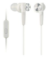 Sony MDR-XB50AP Zestaw słuchawkowy Przewodowa Douszny Połączenia/muzyka Biały