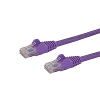 StarTech.com 3m CAT6 Ethernet Cable - Purple CAT 6 Gigabit Ethernet Wire -650MHz 100W PoE RJ45 UTP Network/Patch Cord Snagless w/Strain Relief Fluke Tested/Wiring is UL Certifie...