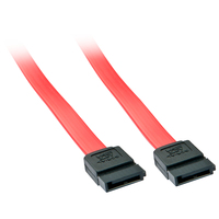 Lindy 33323 kabel SATA 0,2 m SATA 7-pin Czerwony