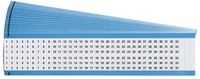 Brady WM-1-33-PK öntapadós címke Téglalap alakú Kék, Fehér 825 db