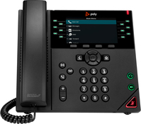 POLY 12-liniowy telefon IP VVX 450 z obsługą zasilania PoE