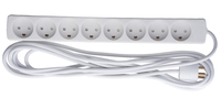 Microconnect GRU00850WDK power extension 5 m 8 AC outlet(s) Indoor White
