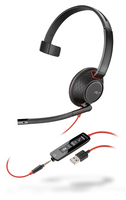 POLY Blackwire 5210 Headset Vezetékes Fejpánt Iroda/telefonos ügyfélközpont USB A típus Fekete