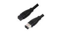 LMP 5018 FireWire cable 1 m 6-p 9-p Black