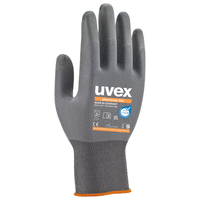 Uvex 6004005 beschermende handschoen Antraciet, Grijs Elastaan, Polyamide 1 stuk(s)