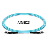 ATGBICS ST-ST OM4, Fibre Optic Cable, Multimode, Simplex, Aqua, 35m