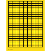 Brady 101807 self-adhesive label Rectangle Black, Yellow 4725 pc(s)