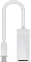 Goobay 51729 câble vidéo et adaptateur 0,15 m Mini DisplayPort HDMI Type A (Standard) Blanc