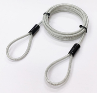 Microconnect MC-LOCKWIRE2M cable antirrobo Negro 2 m