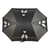 Esschert Design TP155 Regenschirm Schwarz Aluminium, Fiberglas Volle Größe