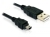 DeLOCK 82252 USB kábel 1,5 M USB 2.0 USB A Mini-USB B Fekete