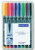 Staedtler 314 WP8 permanente marker Zwart, Blauw, Bruin, Groen, Oranje, Rood, Violet, Geel 1 stuk(s)