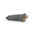 Nedis CVGB34911BK tussenstuk voor kabels HDMI Type A (Standard) DVI-D Zwart, Goud