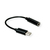 Value 12.99.3214 Audio-Kabel 0,13 m 3.5mm USB Schwarz