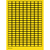 Brady 101807 self-adhesive label Rectangle Black, Yellow 4725 pc(s)