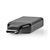 Nedis CCGP64350GY tussenstuk voor kabels USB C DisplayPort Zwart