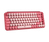 Logitech Pop Keys klawiatura RF Wireless + Bluetooth QWERTY British English Bordowy, Różowy, Różowy