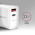 Axagon ACU-PQ22W chargeur d'appareils mobiles Blanc Intérieure
