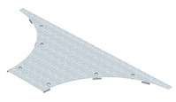 Deckel Anbau-Abzweigstück Weitspann-System 110 und 160 B200mm Stahl bandverzinkt
