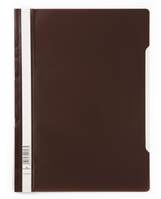 Durable Clear View Project Folder Document Report File | 25 Pack | A4 Brown