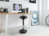 Unilux MOOVE Bürohocker schwarz, höhenverstellbar