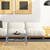 Relaxdays Couchtisch Betonoptik, mit Ablage, niedriger Tisch, für Wohnzimmer, HxBxT 45 x 90 x 55 cm, grau