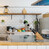 Relaxdays Messerblock ohne Messer, Messerständer aus Bambus, HBT: 20 x 11,5 x 23,5 cm, Küchenmesser Aufbewahrung, natur