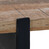 Relaxdays Wandregal, HxBxT: 15 x 48 x 15 cm, Wandablage Flur, Industrial Design, Regalbrett, MDF & Metall, braun/schwarz