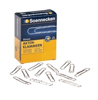 Aktenklammer, 50mm, gewellt, verzinkt, 100 Stück